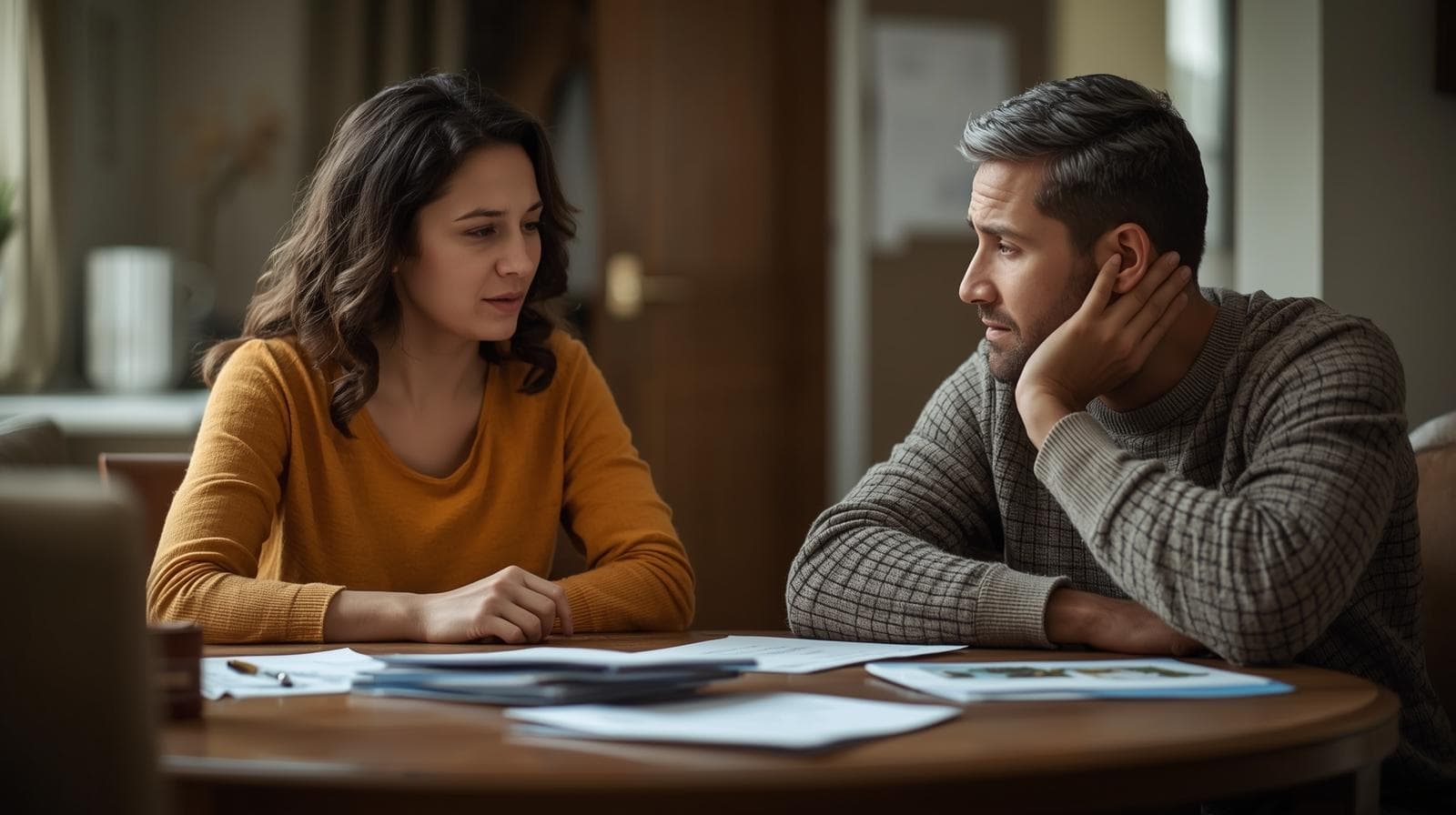 Picture of parents discussing Medicaid coverage for ABA therapy for their child 3